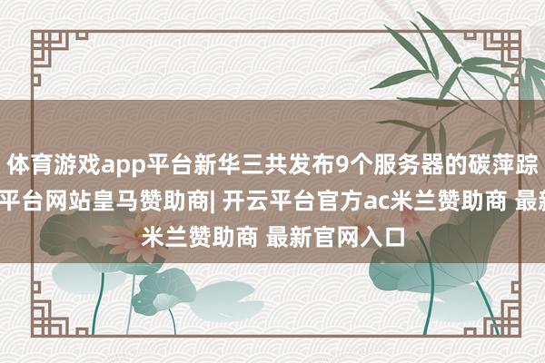 体育游戏app平台新华三共发布9个服务器的碳萍踪声明-开云平台网站皇马赞助商| 开云平台官方ac米兰赞助商 最新官网入口