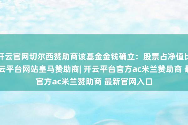 开云官网切尔西赞助商该基金金钱确立：股票占净值比94.07%-开云平台网站皇马赞助商| 开云平台官方ac米兰赞助商 最新官网入口