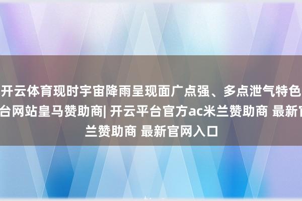 开云体育现时宇宙降雨呈现面广点强、多点泄气特色-开云平台网站皇马赞助商| 开云平台官方ac米兰赞助商 最新官网入口